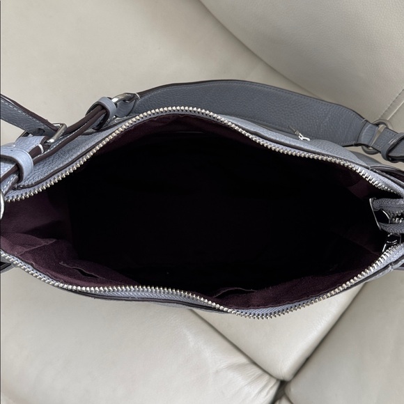 Coach Rori C2853 hobo shoulder bag in pebbled granite gray - Picture 8 of 12